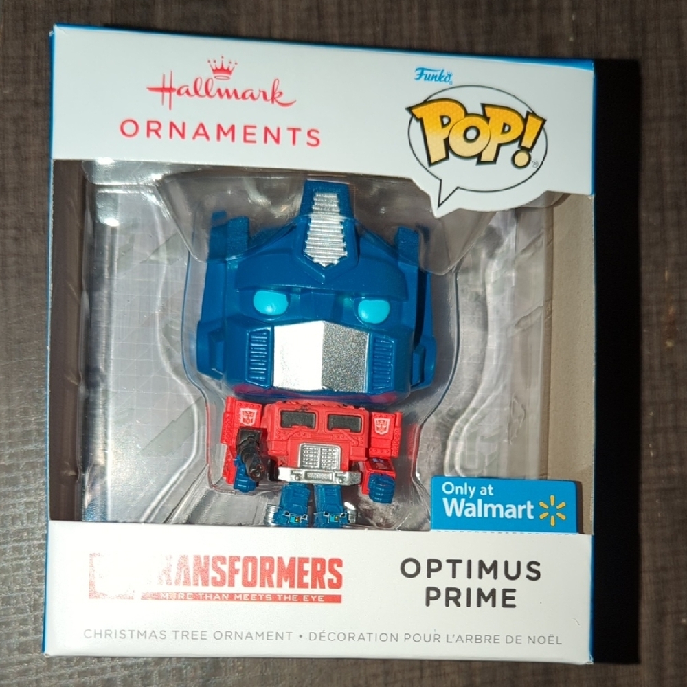 Hallmark Ornaments Funko Pop Transformers Optimus Prime
